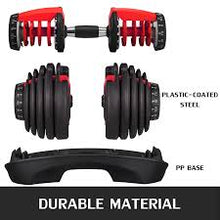 Load image into Gallery viewer, Adjustable Dumbbells 5-52.5lbs
